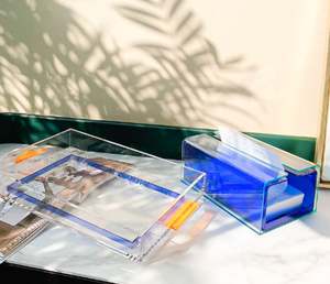 Plateau en acrylique au design unique pour les desserts et le service des aliments, parfait pour l'affichage des restaurants et les accessoires de la maison ou de l'hôtel - Product Image 5