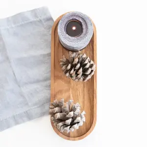 Plateau de service en bois de haute qualité personnalisable avec un matériau métallique améliorant l'expérience culinaire à la maison, à l'hôtel, au restaurant, fabriqué en Inde - Product Image 4