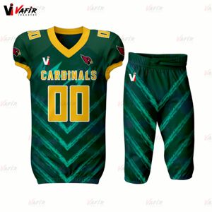 Camiseta de fútbol americano personalizada al por mayor, conjunto de ropa de fútbol de alta calidad, uniformes de fútbol de equipo de impresión por sublimación - Product Image 1