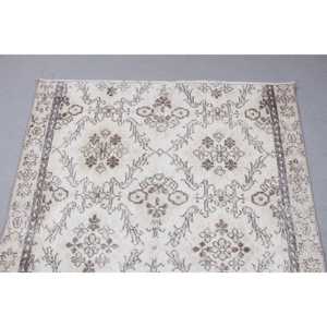 พรมขนาด 3.9x5.2 ฟุต พรมวินเทจตุรกี พรมขอบสีขาวน้ำตาล - Product Image 5