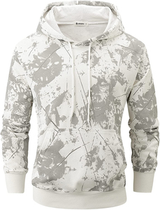 Sweat à capuche personnalisé en molleton uni, coupe ajustée, sublimation, décoloré, 100 % coton, pour l'hiver, vente en gros - Product Image 5