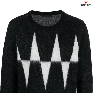 Suéter de Cuello Redondo para Hombre, Estilo Urbano, de Lana/Cachemira, Antiarrugas, con Diseño Personalizado en la Parte Delantera, Color Personalizado, Precio Económico, Gran Venta - Product Image 5