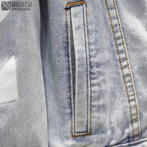 Dernière conception à faible taux et bon matériel Oem Services Tendance Mode et bonne vente Vestes en jean pour hommes-Veste en jean pour hommes - Product Image 5
