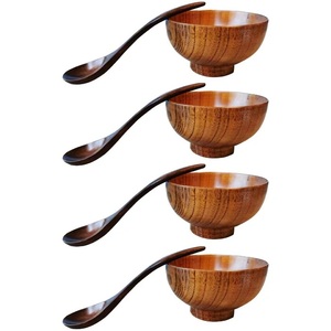 Service de vaisselle en bois d'acacia de qualité supérieure avec logo personnalisé service de bol de fruits cuillères en bois moderne ustensiles de cuisine écologiques vente en gros en vrac - Product Image 1