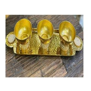 Servidor de Frutos Secos de Diseño Atractivo y Forma Redonda, Tarro de Vidrio de Calidad Superior con Bandeja de Aluminio Martillado - Product Image 3