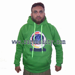 Sweat-shirts à capuche unisexe de haute qualité pour l'hiver avec logo personnalisé, 100% coton molletonné, fermeture éclair, manches longues - Product Image 2