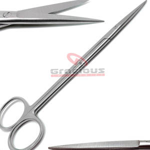 Tijeras de instrumentos quirúrgicos manuales de acero inoxidable de alta calidad Excelente servicio OEM disponible - Product Image 3