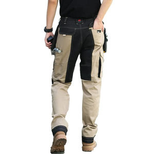 Wholesale Safety Work <b>Trousers</b> Pant Multi Pockets Work <b>Security</b> Cargo Pants Men Reflective Hi Visibility Work wear Pants - Product Image 2
