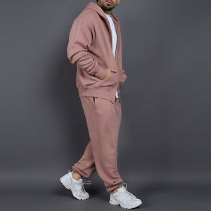 Betteractive Custom Heavy Weight Jogger <b>Gym</b> <b>Hoodie</b> Tracksuit Set Breathable Solid Zip-up for Winter Men's Lounge Sports Logo - Product Image 3