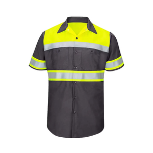 Nouveauté chemise de travail personnalisée polos à manches courtes personnalisés vêtements de travail de protection haute visibilité chemise réfléchissante - Product Image 3