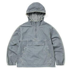 Chaqueta Cortavientos Personalizada, Servicio OEM, Color Gris Frontal con Contraste, Resistente al Viento, Transpirable, para Hombre, Invierno - Product Image 1