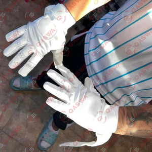 Guantes de bateo de béisbol de cuero Premium para hombres y mujeres Agarre antideslizante Transpirable y ajustable para la práctica del juego de béisbol - Product Image 4