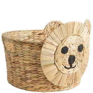 Hot Choice Handmade Natural Eco-friendly <b>Water</b> <b>Hyacinth</b> Animal Shaped Laundry <b>Storage</b> <b>Basket</b> for Kid & Teen Top Quality - Product Image 2