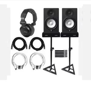 Nuevos Altavoces de Monitor de Estudio Activos HS8 8 con Alimentación, Originales y Auténticos, Par con Soportes y Auriculares - Product Image 1