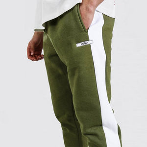 กางเกงวอร์มผู้ชายเอวกลาง ทรงลำลอง ลายทาง ผ้าโพลีเอสเตอร์/คอตตอน ระบายอากาศได้ดี เป็นมิตรกับสิ่งแวดล้อม ด้านหน้าเรียบ - Product Image 2