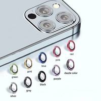 Protector de Lente de Cámara de Vidrio Óptico de Diamante Premium para iPhone, Varios Colores y Patrones Disponibles, Artículo Individual, Guangzhou
