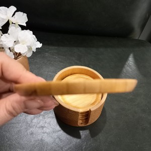 Tasse à boire en bambou avec sous-verre Design de luxe simple fabriqué au Vietnam Fabricant personnalisé - Product Image 3