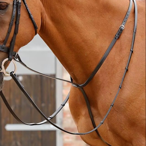 Riendas de caballo de cuero personalizadas estilo inglés occidental OEM cuero genuino Riendas de montar a caballo proveedor al por mayor tendencia 2025 - Product Image 1