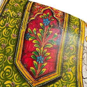 Handmade Royal Painted <b>Elephant</b> Iron Art Featuring Animal Pattern - Product Image 5