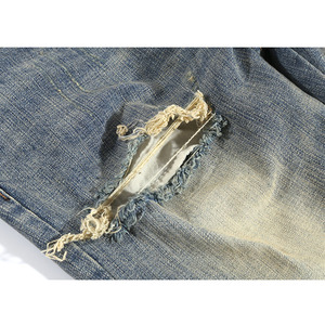 Pantalones Vaqueros Acampanados Personalizados para Hombre, de Alta Calidad, con Spandex/Poliéster, Lavado Nieve, Holgados, Tallas Grandes, Cintura Alta, Ecológicos - Product Image 4