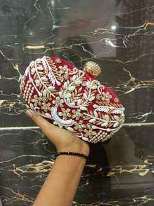 Bolsa de Lujo para Novia, sin Asas, Color Personalizable, Cierre de Cremallera, Bolsa de Boda Elegante y Personalizada, Gran Capacidad - Product Image 3