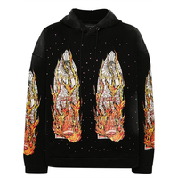 Sweat à capuche unisexe surdimensionné en coton 100 % biologique OEM Basics, imprimé automne, écologique, épais, style streetwear vintage
