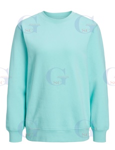 Camisetas de algodón de cuello redondo para mujer, camisas de sudor de alta calidad hechas a medida con logotipos privadas e impresión al por mayor - Product Image 4