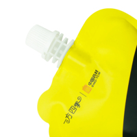 Pochette souple personnalisée en PE avec bec verseur, 100 ml, 150 ml, pour jus, aliments pour bébés, boissons, avec impression offset
