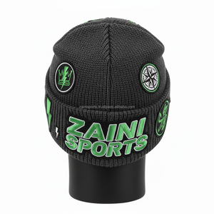 Gorro de invierno Premium 280 GSM, tejido acrílico suave, ajuste elástico cálido, logotipo bordado personalizado, estilo callejero, gorro jacquard - Product Image 2