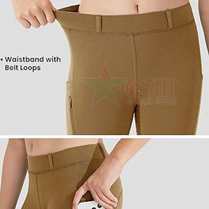 Spandex/Polyester Blend Women's Winter Riding Leggings Soft Warm Stretch Waterproof Windproof Horse Riding Jodhpur & Breeches - Product Image 4