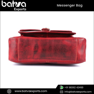 Bandolera bandolera para hombre a la moda de proveedor líder 100% piel auténtica de grano completo superventas logotipo personalizado multicolor - Product Image 6