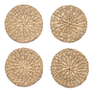 ชุดที่รองจานผักตบชวา4แผ่นเสื่อหวายและแผ่นรองทำจากเสื่อทอของเวียดนามเป็นมิตรต่อสิ่งแวดล้อม - Product Image 3