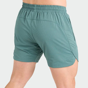 Pantalones cortos deportivos transpirables de secado rápido para hombre, pantalones cortos deportivos con bolsillos laterales, pantalones cortos deportivos para sudor y gimnasio para hombre, función antiarrugas - Product Image 2