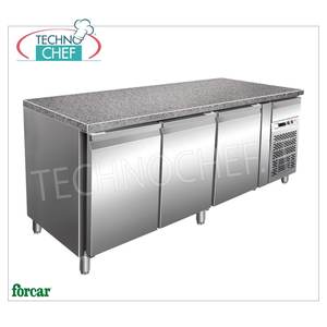 Équipement de réfrigération pour cuisine commerciale Forcar G-PA2000TNGR7, 3 portes, température -2/+8°C, 613 L, ventilé, classe C - Product Image 3