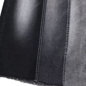 Tissu en denim sergé noir <span class=keywords><strong>de</strong></span> haute qualité en gros, 10 OZ, pour garçons et filles, écologique, respirant, extensible - Product Image 4