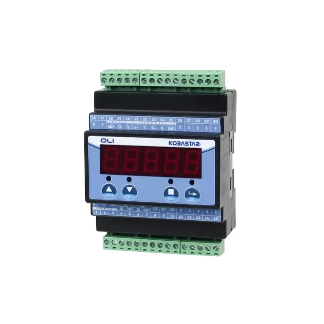 Chỉ báo điều khiển quá tải Oli phù hợp để gắn đường ray din, cho phép kết nối dễ dàng với các thiết bị điều khiển công nghiệp