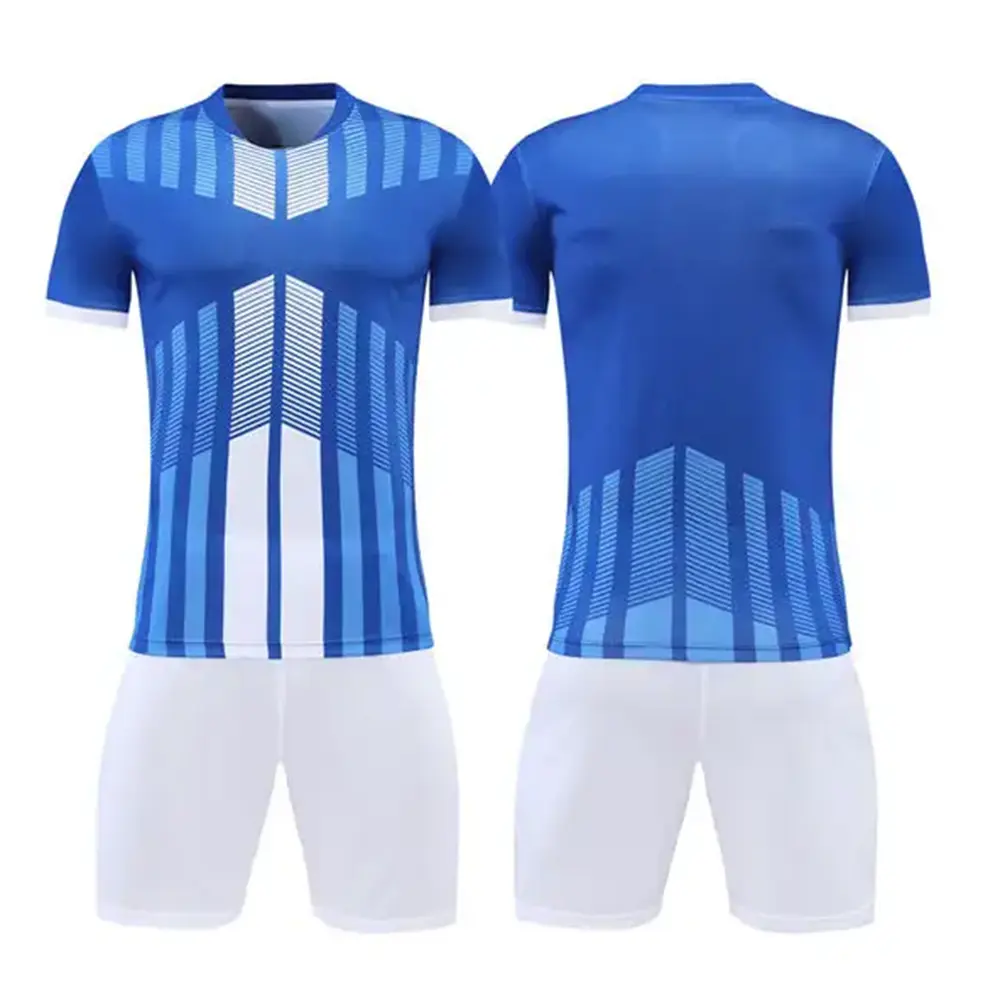 Kits de entrenamiento de equipo sublimados con logotipo personalizado OEM, conjunto de camisetas y uniformes de fútbol unisex para niños, ropa de fútbol y UNIFORMES DE EQUIPO