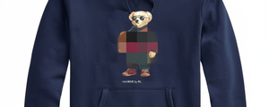 Sudadera Unisex de Algodón con Bordado de Oso de Dibujos Animados, Estilo Casual de Punto para Otoño - Product Image 5