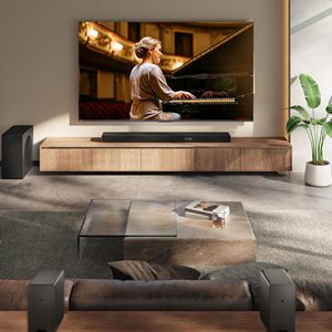 Ensemble téléviseur LED et barre de son sans fil, mini système home cinéma avec son multicanal pour une expérience de divertissement optimale - Product Image 1