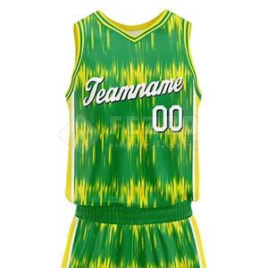 Créez votre propre logo sur des uniformes de basket respirants, grandes tailles, 100% polyester, motif uni, faible MOQ - Product Image 4