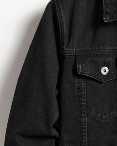 Chaqueta vaquera lavada con estilo y diseño personalizado, precio al por mayor, chaqueta vaquera lavada cómoda de talla grande para hombre - Product Image 3