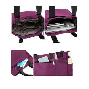 กระเป๋าโท้ทแฟชั่นแบบ unisex พร้อมซิปปิด ผลิตจากวัสดุโพลีเอสเตอร์กันน้ำ ผลิตในเวียดนาม เหมาะสำหรับการปั่นจักรยานและตั้งแคมป์ - Product Image 3