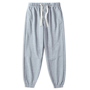 Pantalon de survêtement lourd pour les amoureux de l'hiver Pantalon de survêtement en laine de couleur unie Loose Straight Leg Casual Closed Leg pour hommes - Product Image 6