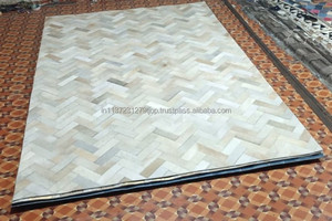 Nouvelle tendance véritable fait à la main en cuir véritable tapis et tapis en cuir de vachette Offre Spéciale Patchwork tapis pour salon grande surface - Product Image 2