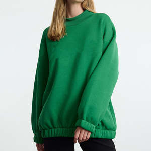 Sudadera con Capucha de Invierno para Mujer, Tejida, Personalizada con Logotipo de Diamantes de Imitación, Estilo Urbano, Holgada, Informal, de Manga Larga - Product Image 2