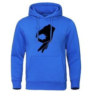 Sudadera con capucha de manga larga de algodón 100% para hombre, sudadera con logotipo impreso personalizado - Product Image 4