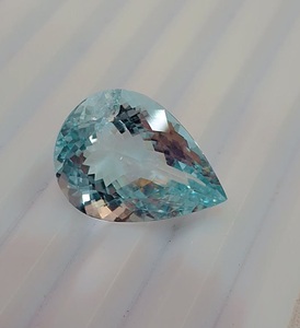 Piedra cortada de Aguamarina de alta calidad, fabricación de piedras sueltas para anillo, piedras preciosas sueltas, aguamarina, Color azul cielo, aguamarina - Product Image 1