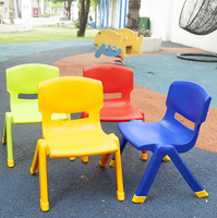 Chaise en plastique pour enfants, hauteur 46 cm, coque en polypropylène monobloc sans pièces métalliques, empilable, chaise d'école jusqu'à 10 cm de hauteur, Vietnam