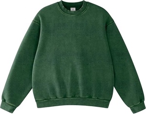 Wholesale Vintage Heavyweight Fleece Crew Neck <b>Acid</b> Wash Sweatshirts Woman Oversized sweatshirt gym yoga shirts - Product Image 4