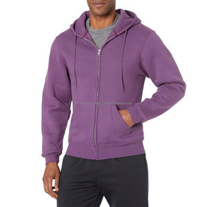 Sudadera cálida con cremallera y capucha para hombre, sudaderas con capucha de lana con cremallera completa, ropa de calle informal de alta calidad, ropa de invierno cómoda, servicio OEM - Product Image 3